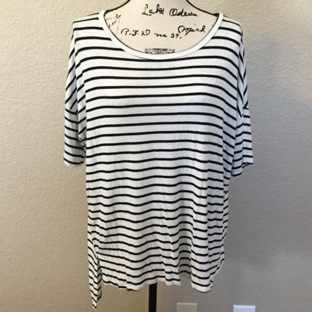 Black and white striped shirt